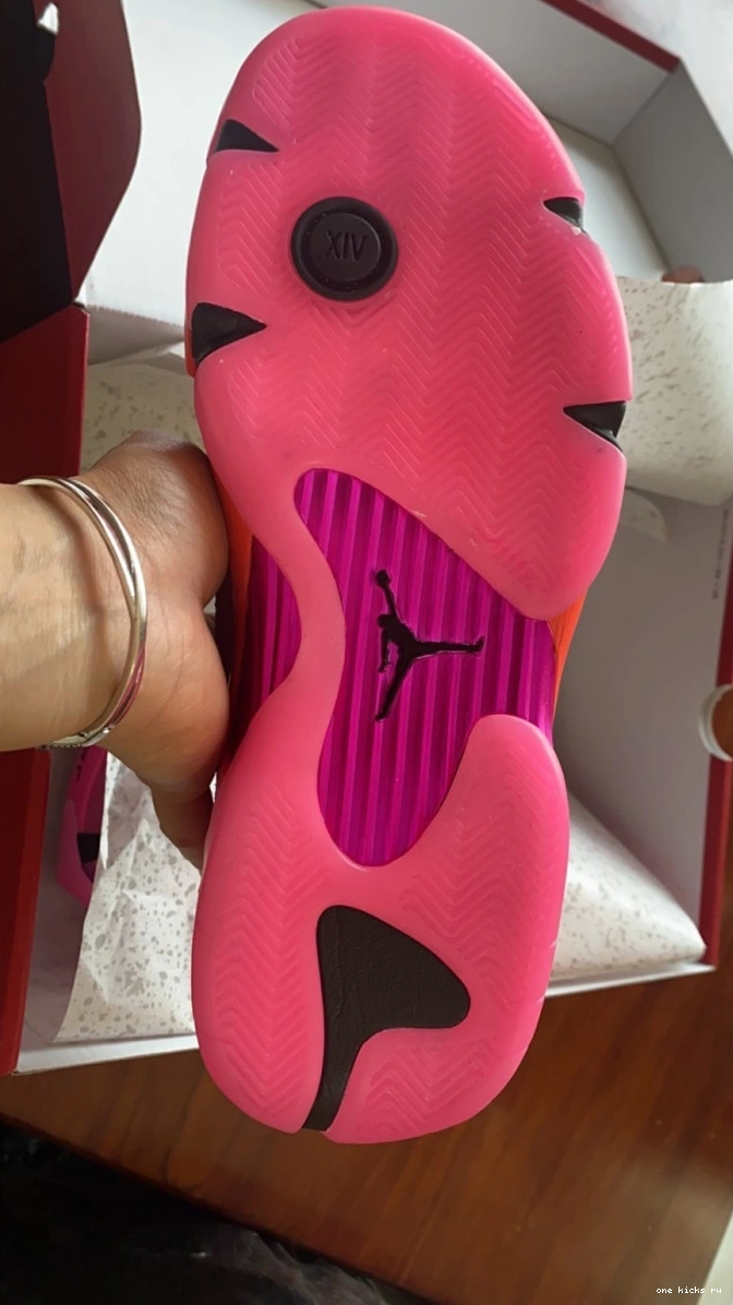 Chep Onekick Low DH4121-600 Jordan Retro 14 Shocking Pink (W) 0528